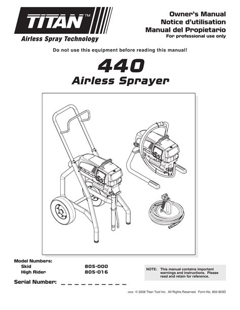 titan 440 manual|older titan 440 repair manual.